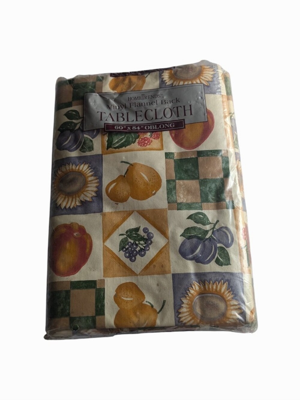 Home Trends Vinyl Flannel Back Tablecloth